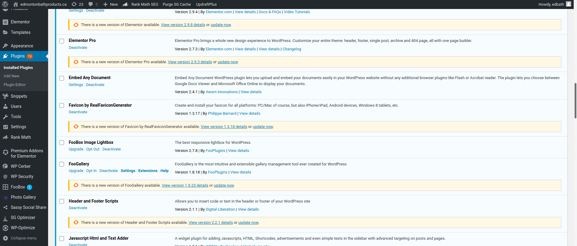 Untested Plugin Update & Upgrades