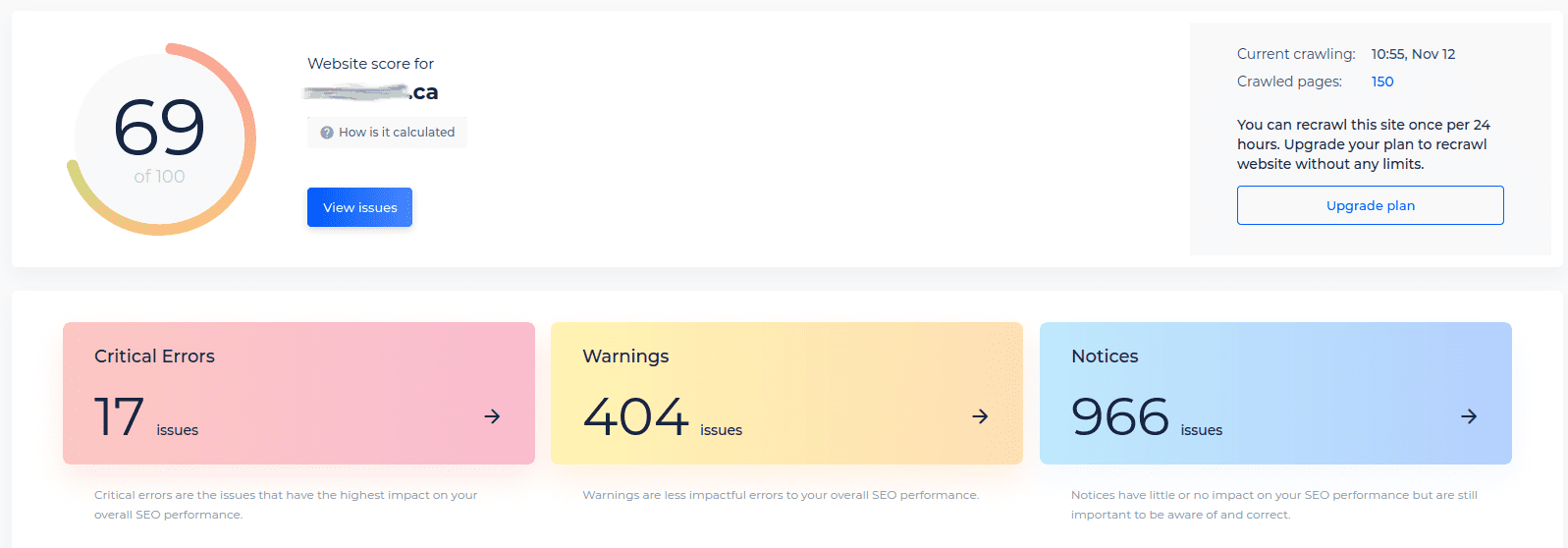 Technical SEO / Marketing Errors