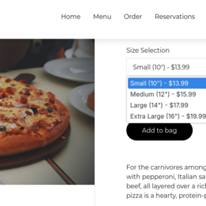 All-in-One Advanced Pizza Website